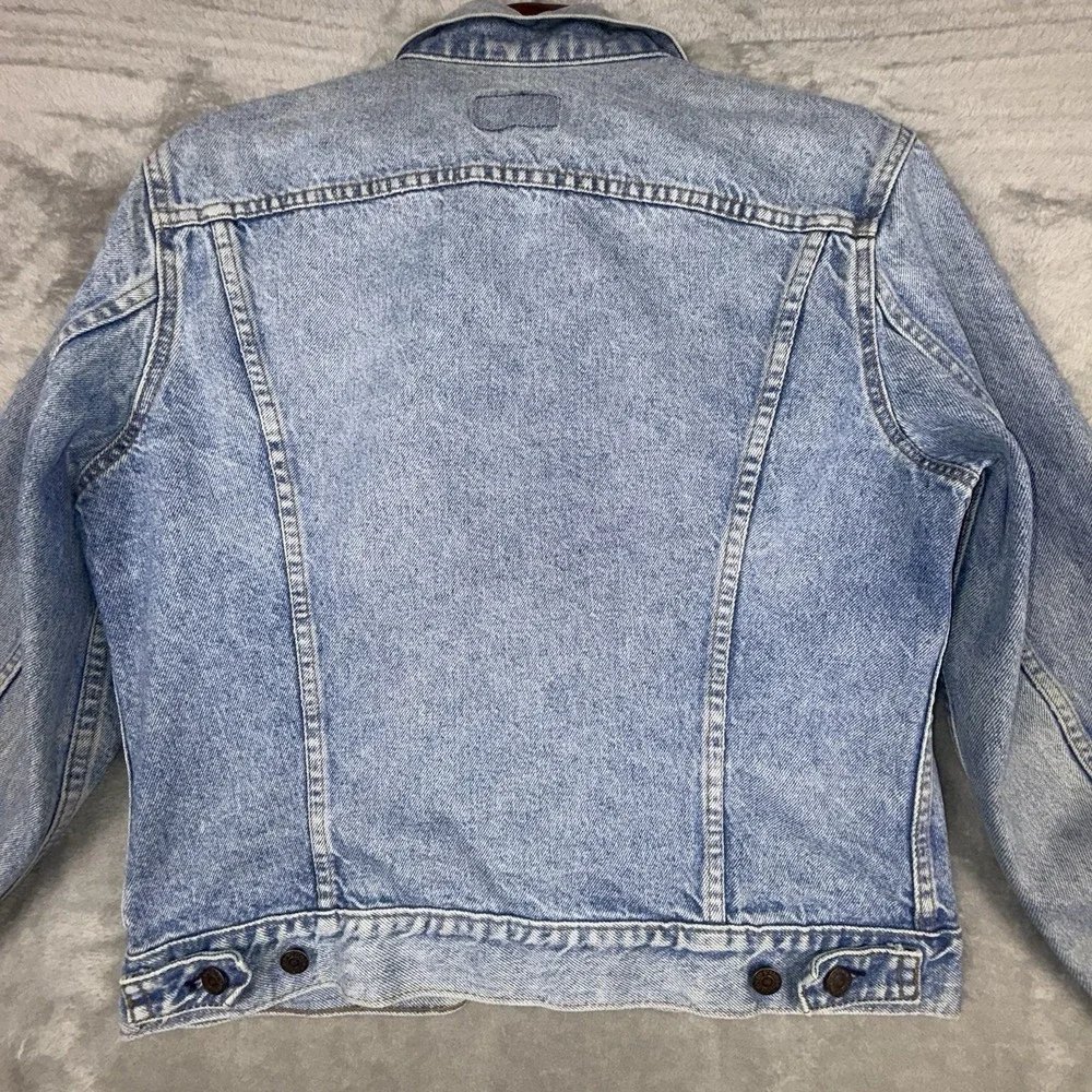 Levis Denim Jean Jacket‎ Trucker Mens Large 42R Made In USA Vintage 70506